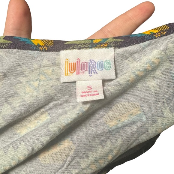 NWT LuLaRoe Irma | Unique Green Design | Size Small - Picture 3 of 5